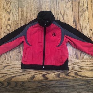 Boys 2T Spider-man fleece lined zip jacket
